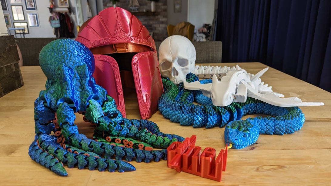 Different models printed on the Max