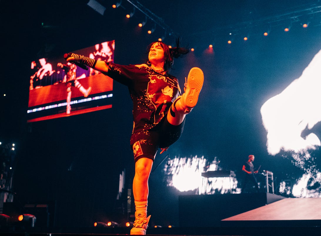 Billie Eilish performs at Chase Center in San Francisco