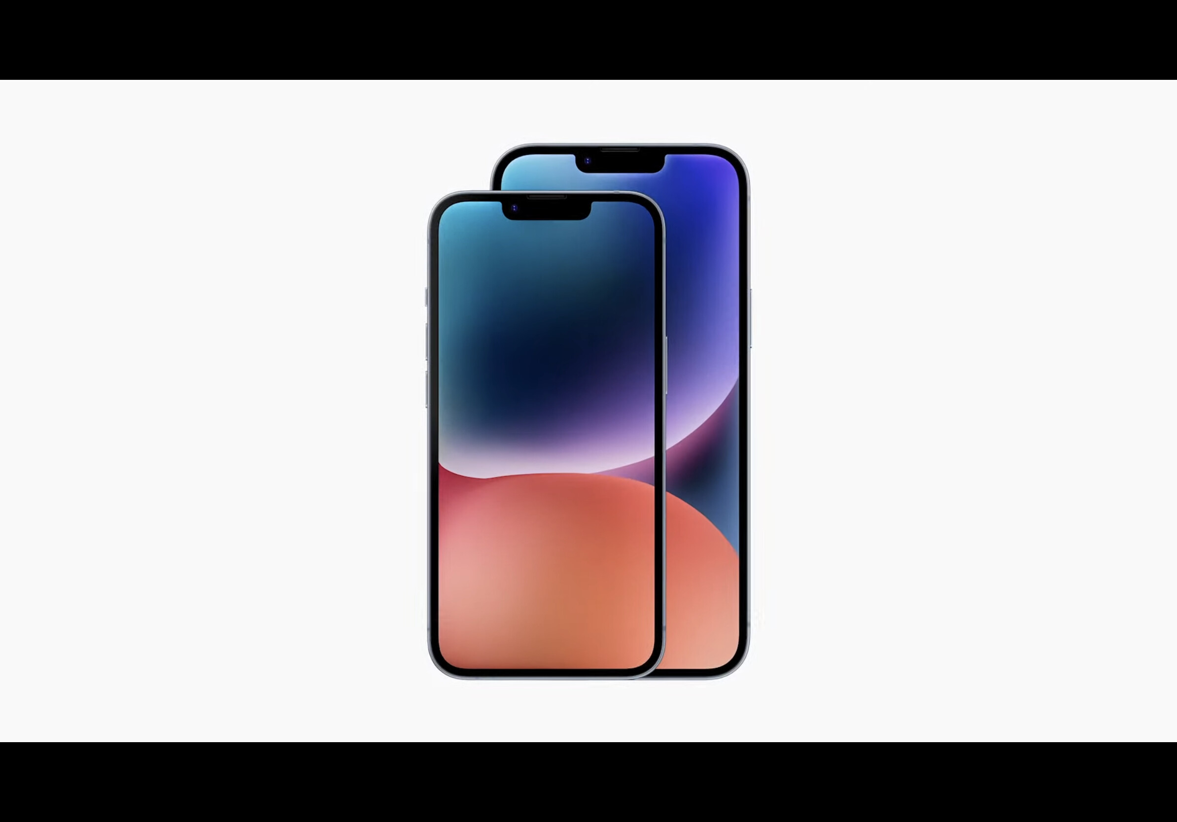 The iPhone 14 Plus behind the smaller, base iPhone 14 model - Apple iPhone 14 Plus preview: Bigger, but still notched