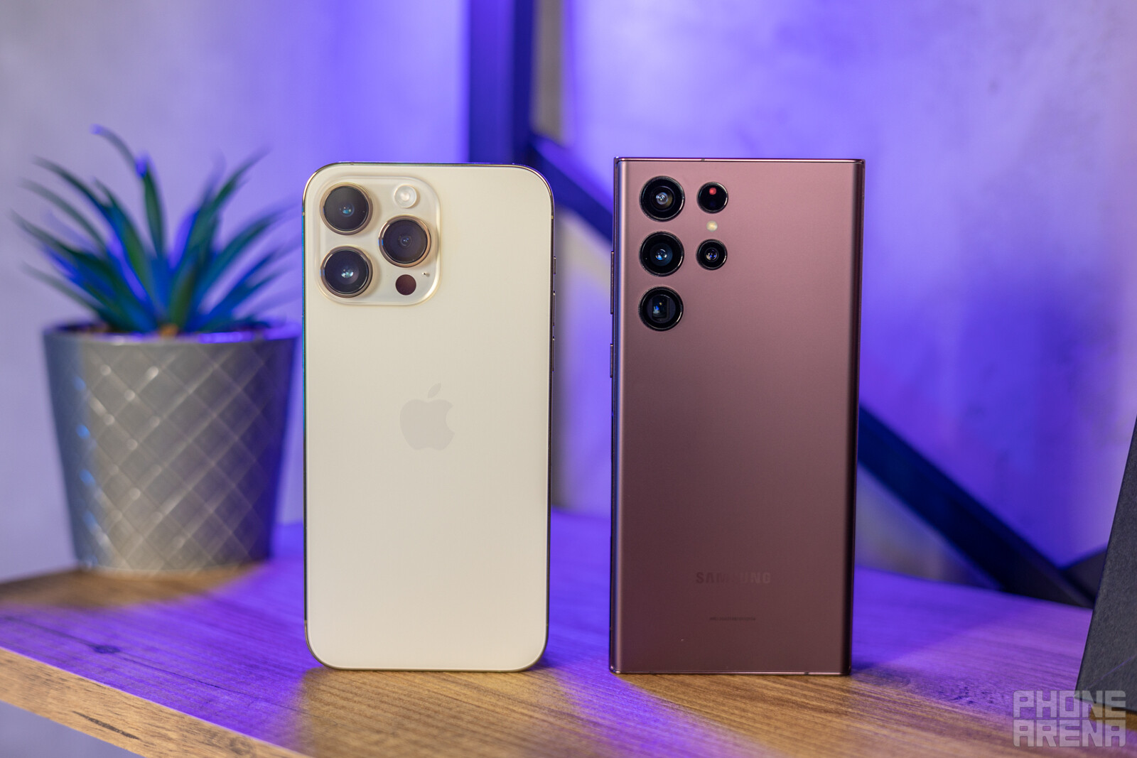(Image Credit - PhoneArena) iPhone 14 Pro Max vs Galaxy S22 Ultra - iPhone 14 Pro Max vs Samsung Galaxy S22 Ultra: main differences