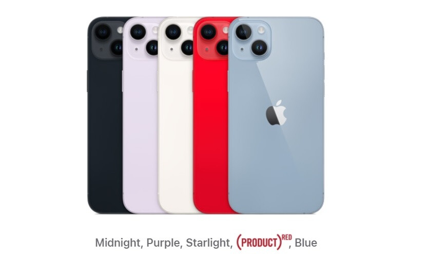 The official iPhone 14 Plus colors - Apple iPhone 14 Plus preview: Bigger, but still notched