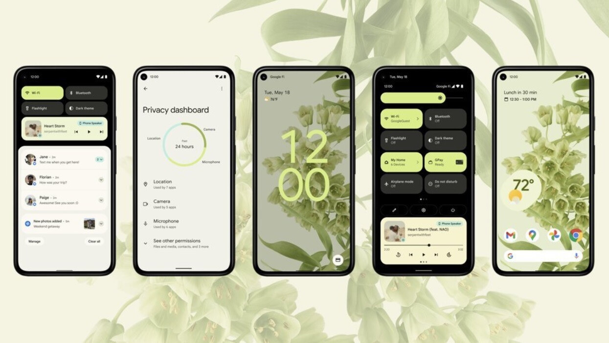 Android 12's Material You design language - Google Pixel 6 Pro vs iPhone 13 Pro: Battle of the pros